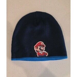 Super Mario Skully Knit Hat Character Nintendo RN#14750 One Size